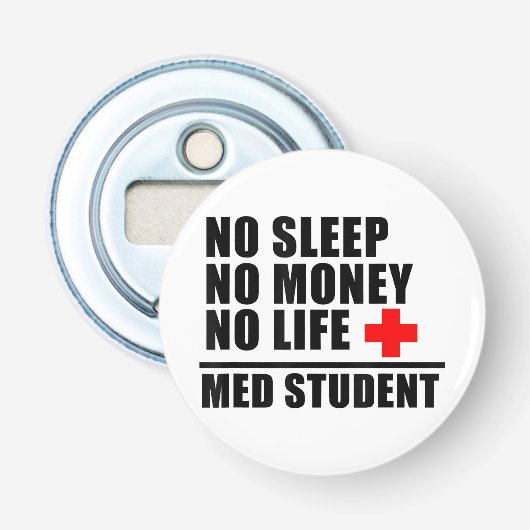 おもしろいMed School T Shirt私はDoctoに近い 栓抜き (正面)