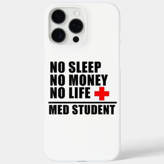 おもしろいMed School T Shirt私はDoctoに近い Case-Mate iPhoneケース (裏面)