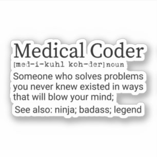 おもしろいMedical Coder定義、Medical Coder シール