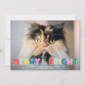おもしろいMeowyがNot Bright Cute Catの写真 シーズンカード (正面)