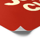 おもしろいMeowy Christmas Grumpy Tuxedo Catクリスマスツリー ポスター (角)