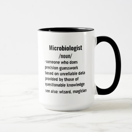おもしろいMicrobiologis定義ギフト女男性へ性 マグカップ (右)