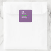 おもしろいmma & Jiu Jitsu for Boys 食べ Gift Sleep Jiu スクエアシール (バッグ)