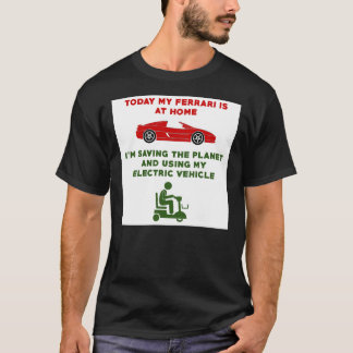 おもしろいMobility Scooterステッカー.png Tシャツ