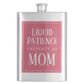 おもしろいMOMユーモア引用文カスタムモノモダングラム フラスク (正面)