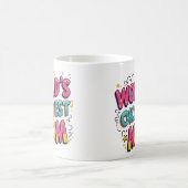 おもしろいMom Giftful引用文 – 世界で最も人気のあるMom コーヒーマグカップ (中央)