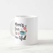おもしろいMom Mug – お母さんの愛はBrew-Healy Cup コーヒーマグカップ (正面左)
