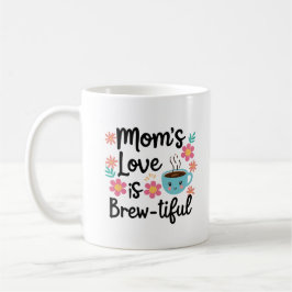 おもしろいMom Mug – お母さんの愛はBrew-Healy Cup コーヒーマグカップ