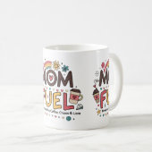 おもしろいMom Mug - "Mom Fuel"コーヒーカップ コーヒーマグカップ (正面右)