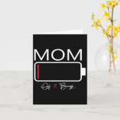 おもしろいMom Of 2男の子From Son Mothers Day誕生日 カード (黄色い花)