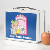 おもしろいMom's Bingo add nameメッセージ メタルランチボックス (インサイチュ)