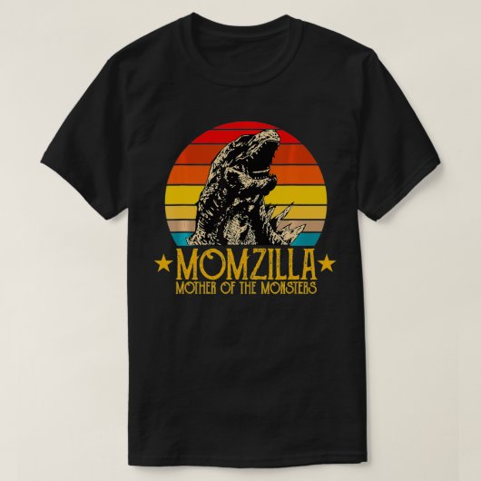 おもしろいMomzilla Momsterレトロヴィンテージ母日 Tシャツ (デザイン正面)