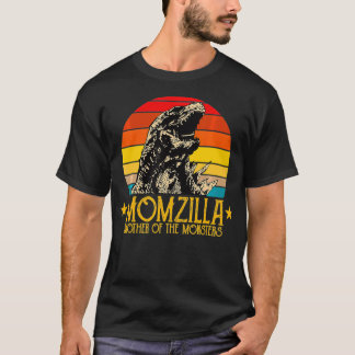 おもしろいMomzilla Momsterレトロヴィンテージ母日 Tシャツ