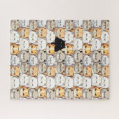 おもしろいMoody Meow Cats Kittenペットパタカラフルーン ジグソーパズル (横)