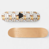 おもしろいMoody Meow Cats Kittenペットパタカラフルーン スケートボード (横)