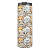 おもしろいMoody Meow Cats Kittenペットパタカラフルーン タンブラー (裏面)