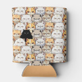 おもしろいMoody Meow Cats Kittenペットパタカラフルーン 缶クーラー (裏面)