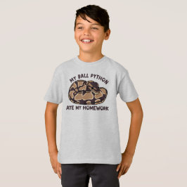 おもしろいMy Ball Python 食べ My Home Work Pet Snake Tシャツ