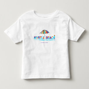 おもしろいMyrtle BeachのかわいいSCの夏のグラフィック トドラーTシャツ