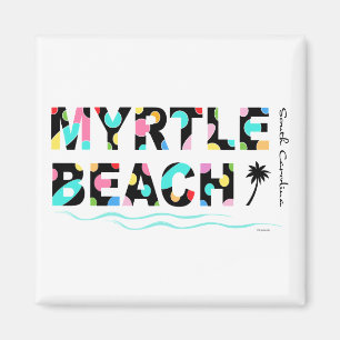 おもしろいMyrtle BeachのSCのグラフィックのカッコいい マグネット