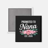 おもしろいNanaが最高の祖父母 赤ちゃん発表 マグネット (正面/裏面)