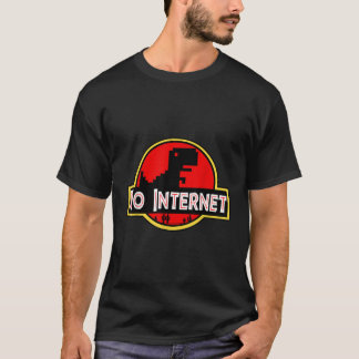 おもしろいNerdy No Internet Dinosaurコンピュータ科学 Tシャツ