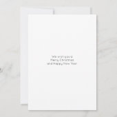 おもしろいNot 静か So Nightsベビー写真 シーズンカード (裏面)