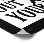 「おもしろいNot Here To Judging」ポスター ポスター (角)