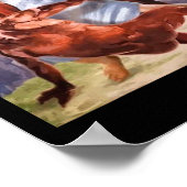 おもしろいNot Todayサタン・イエズス・クロスオーバー・バスケットボール ポスター (角)