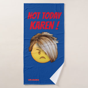 「おもしろいNOT TODAY KAREN」バスタオルセット バスタオルセット