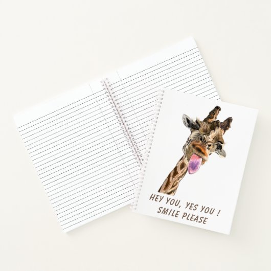 おもしろいNotebook with Giraffeよくはしゃぐ -スマイル ノートブック (内部)