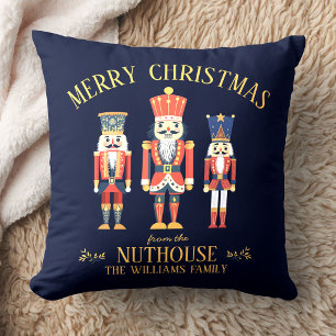 おもしろいNuthouse Nutcrackerからのメリークリスマス クッション