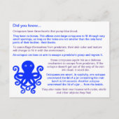 おもしろいOctpousesに関する事実 ポストカード (正面)