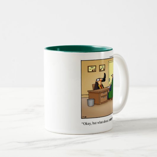 おもしろいOfficeユーモアのマグのギフト ツートーンマグカップ (正面右)