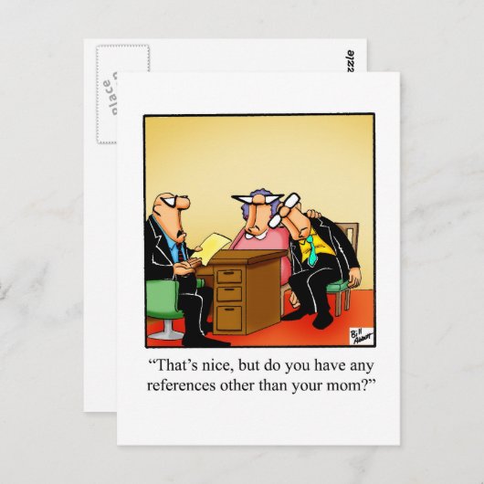 おもしろいOfficeユーモアはがき ポストカード (正面/裏面)