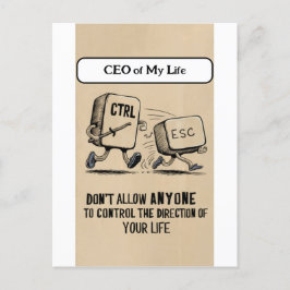 おもしろいOffice Humor: My LifeポストカードのCEO シーズンポストカード