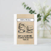 おもしろいOffice Humor: My LifeポストカードのCEO シーズンポストカード (スタンド正面)