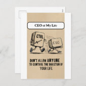 おもしろいOffice Humor: My LifeポストカードのCEO シーズンポストカード (正面/裏面)
