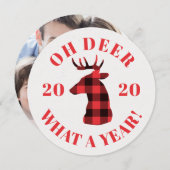 おもしろいOh Deer 2020バッファロープライド写真 シーズンカード (正面/裏面)