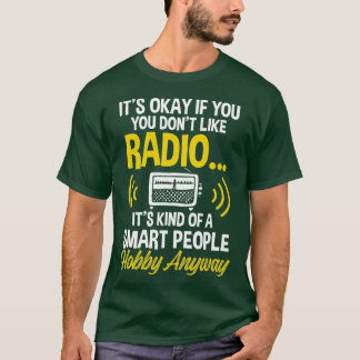 おもしろいOK DONT LIKE HAM もし RADIO HOBVY 頭が切れる Tシャツ