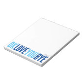 おもしろいOK Love You Bye海軍と青いボーイフレンド ノートパッド (回転)