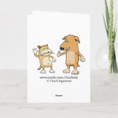 おもしろいOld As Youドッグ感じ誕生日カード カード (裏面)
