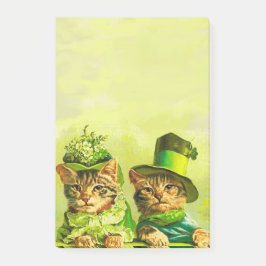 おもしろいOLD FASHION ST.PATRICK'S DAY CATS ポストイット