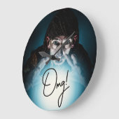 おもしろいOMG壁時計 ラージ壁時計 (傾斜)