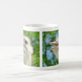 おもしろいOstrichポートレート写真 コーヒーマグカップ (中央)