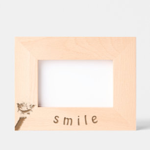 おもしろいOstrich Etched Framesスマイル-カスタム文字 レーザー彫刻フレーム