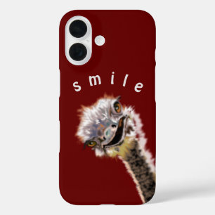 おもしろいOstrich iPhoneケース iPhone 16ケース