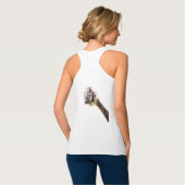 おもしろいOstrich Tank Top -スマイル タンクトップ (裏面フル)