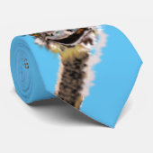 おもしろいOstrich Tieスマイル – 色の選択 ネクタイ (ロール)