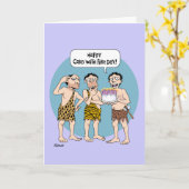 "おもしろいOver the Hill"誕生日カード カード (黄色い花)